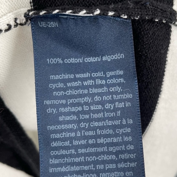 Tommy Hilfiger Wide Striped 100% Cotton Long Sleeve Boat Neck Pullover Sweater - Picture 4 of 9